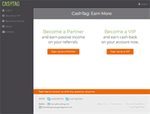 Tablet Screenshot of cashtag.net